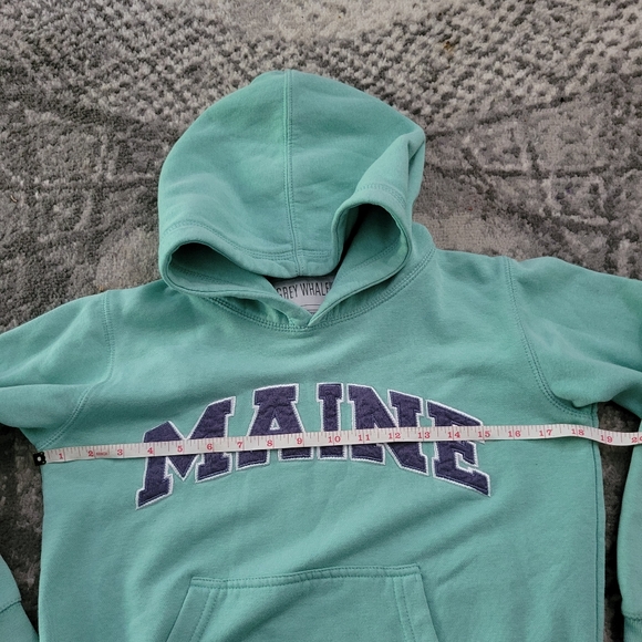 MAINE Logo Hoodies Kids Size Small - Picture 3 of 8